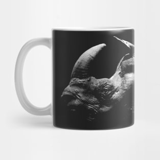 rhino - black shirt Mug